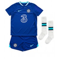 Fotbalové Dres Chelsea Jorginho #5 Dětské Domácí 2022-23 Krátký Rukáv (+ trenýrky)